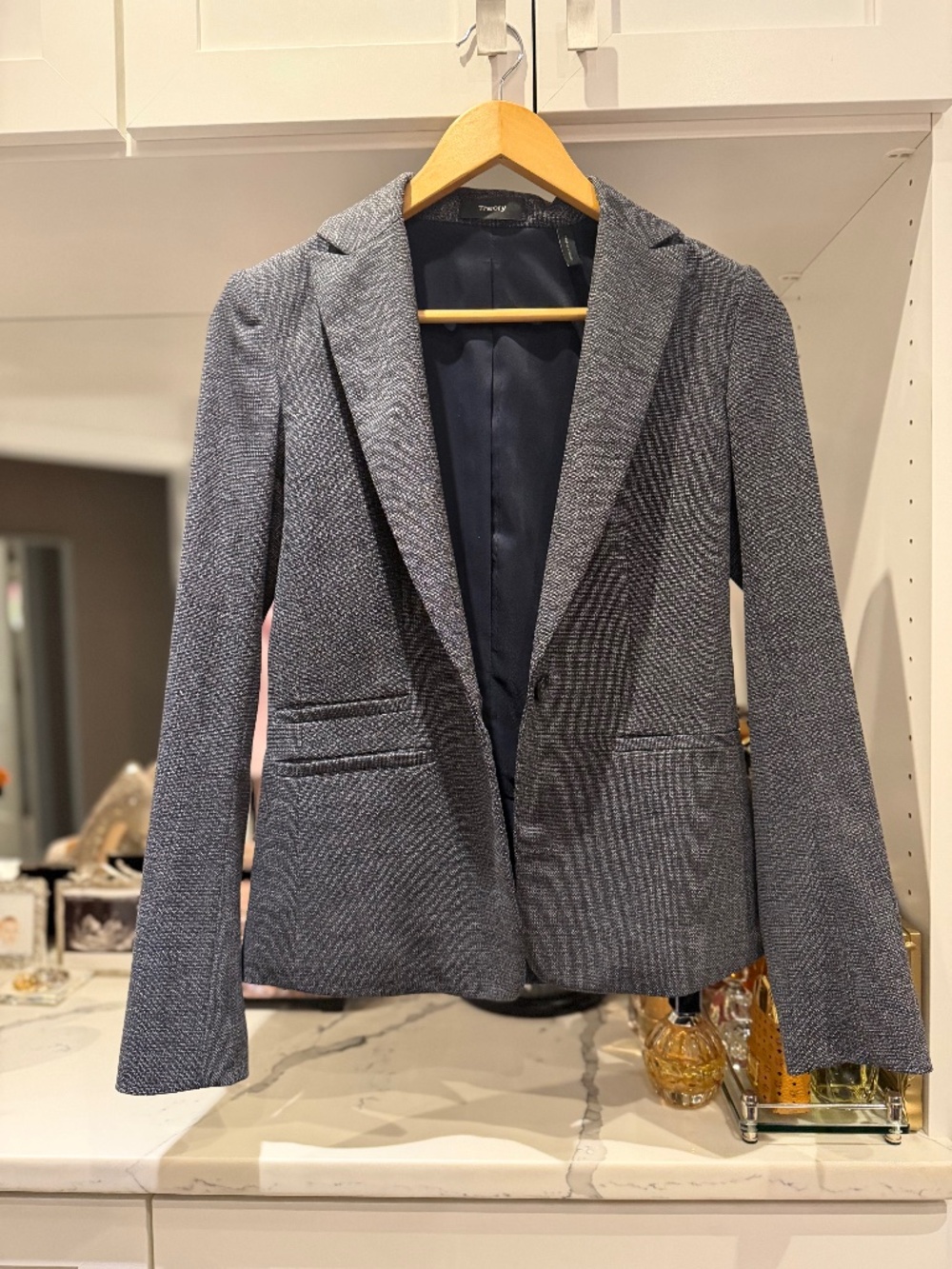 Theory Gray Textured Blazer – Size 00